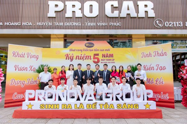 Chào mừng lễ kỷ niệm 5 năm thành lập Tập đoàn Pronova Group (08/12/2020 – 08/12/2025)